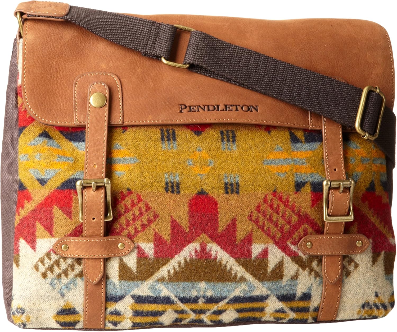 Pendleton Men's Messenger Bag, Tan, One Size
