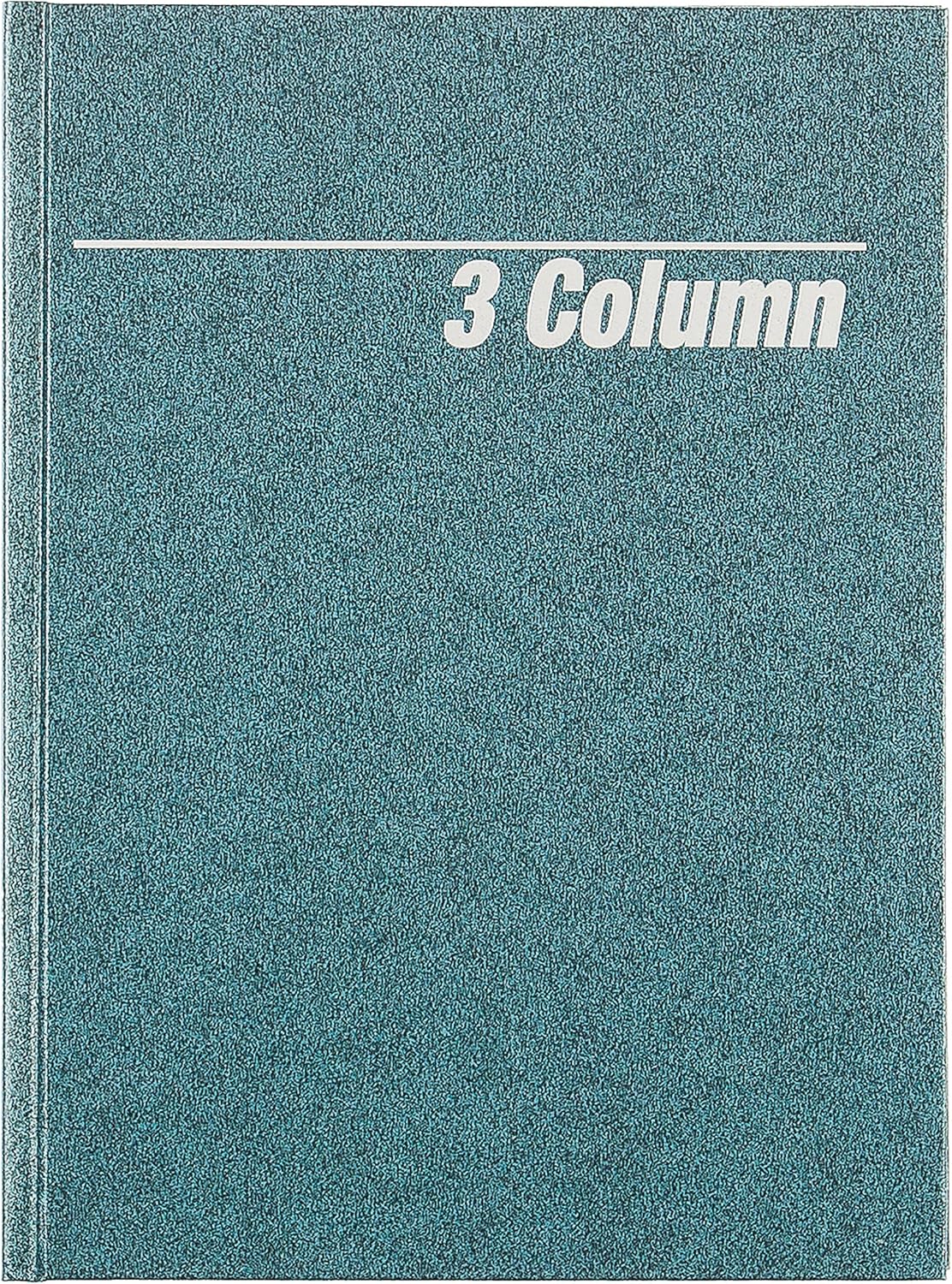 NATIONAL Granite Series Columnar Book, 3 Columns, 9.25" x 7", 80 Pages (56303) : Office Products