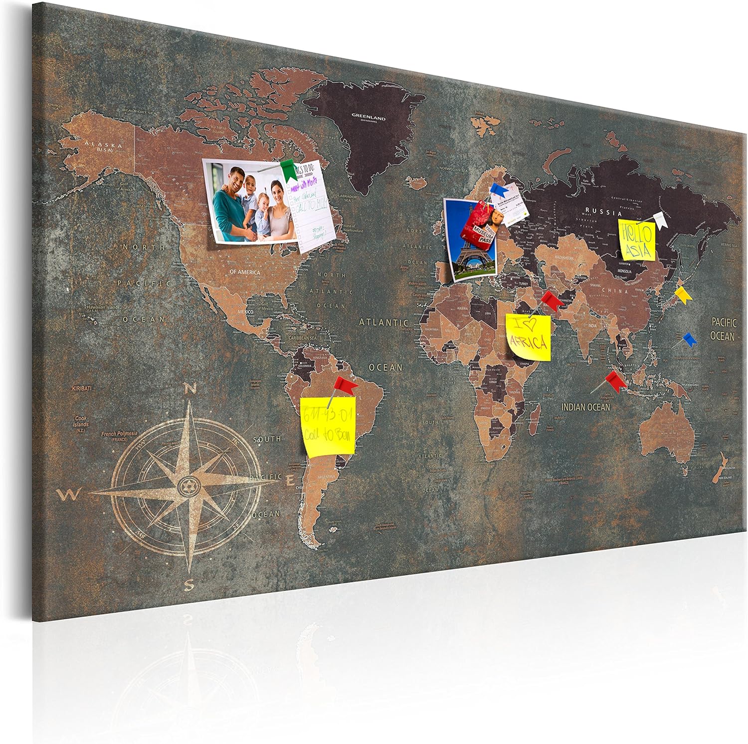 murando Carte du monde pour mettre