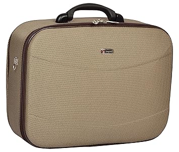 Suitcase Trekker Polyester 37.5 cms Brown Double Shell Sided Suitcase (ICON-o-N20BR)