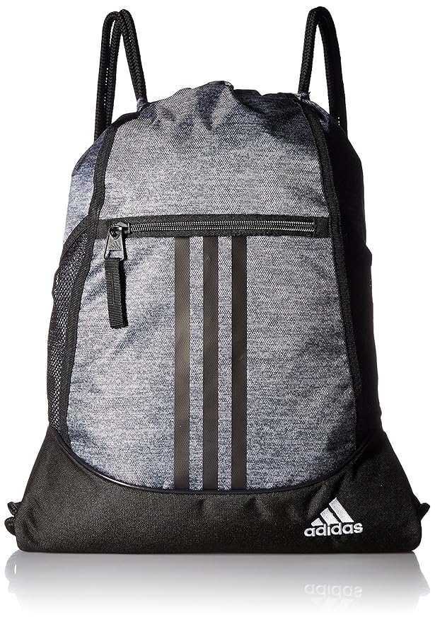 adidas Alliance II Sackpack, Onix Jersey/Black/White, One Size best gym backpacks adidas Alliance II Sackpack, Onix Jersey/Black/White, One Size best gym backpacks