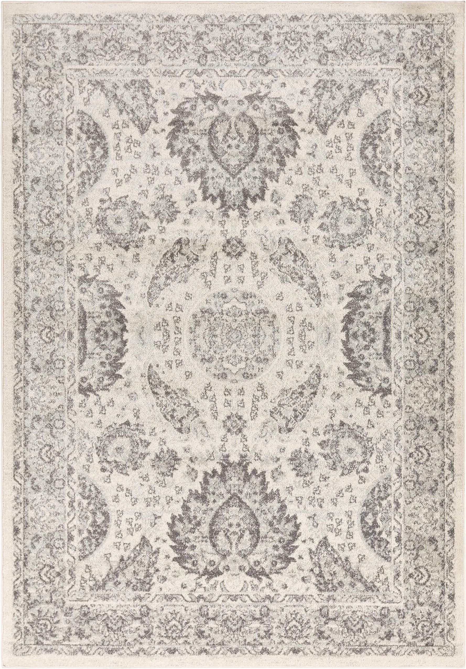 WorldWeavers Emille Area Rug, 5'3" x 7'3", Grey