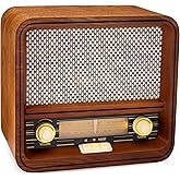Amazon.com: ClearClick Classic Vintage Retro Style AM/FM Radio with ...