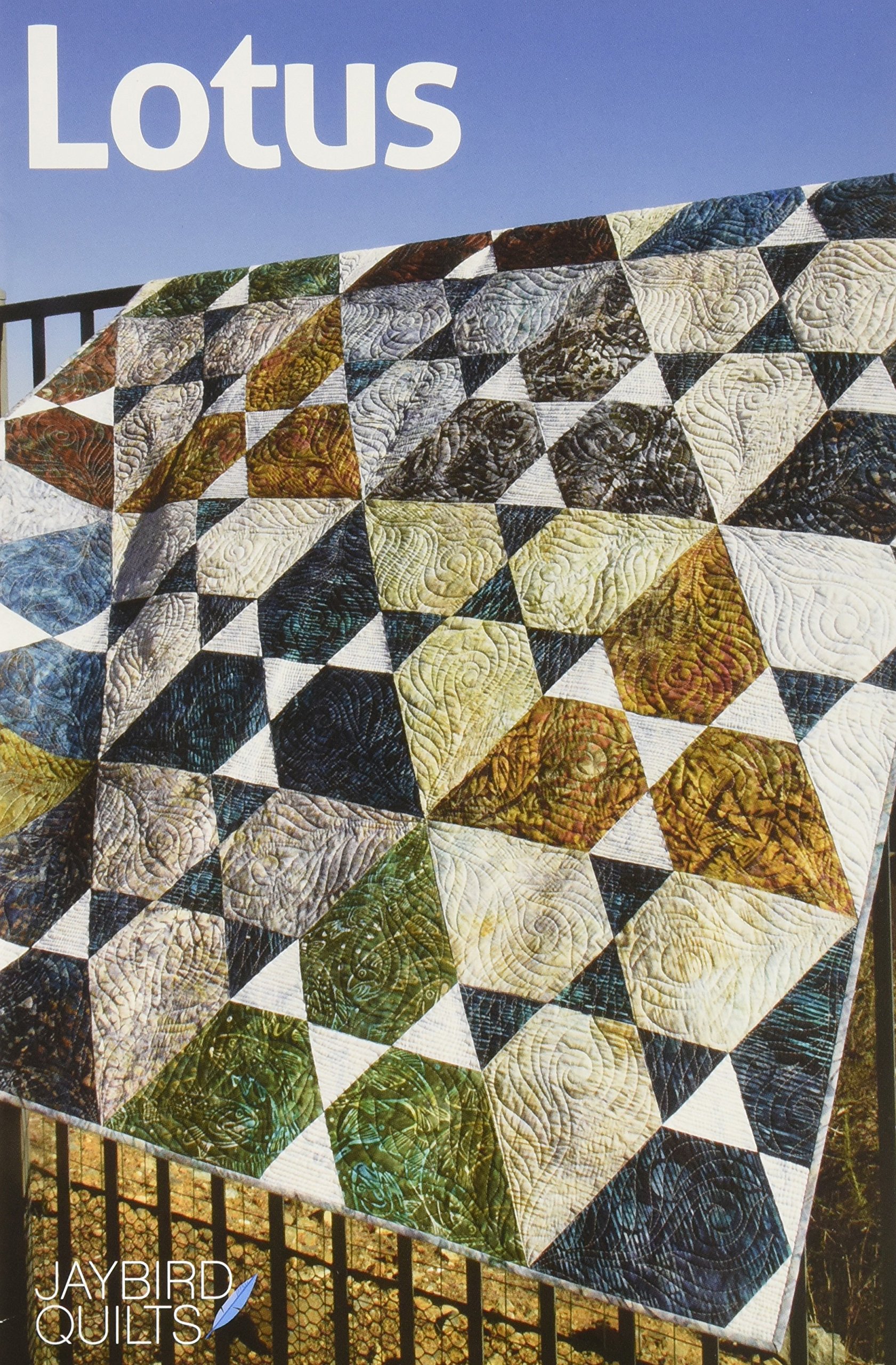 JaybirdLotus Pattern, White, 5 x 7