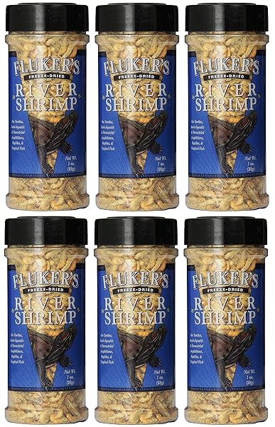 FLUKER’S 6 PACK OF FREEZE-DRIED RIVER SHRIMP, 1...