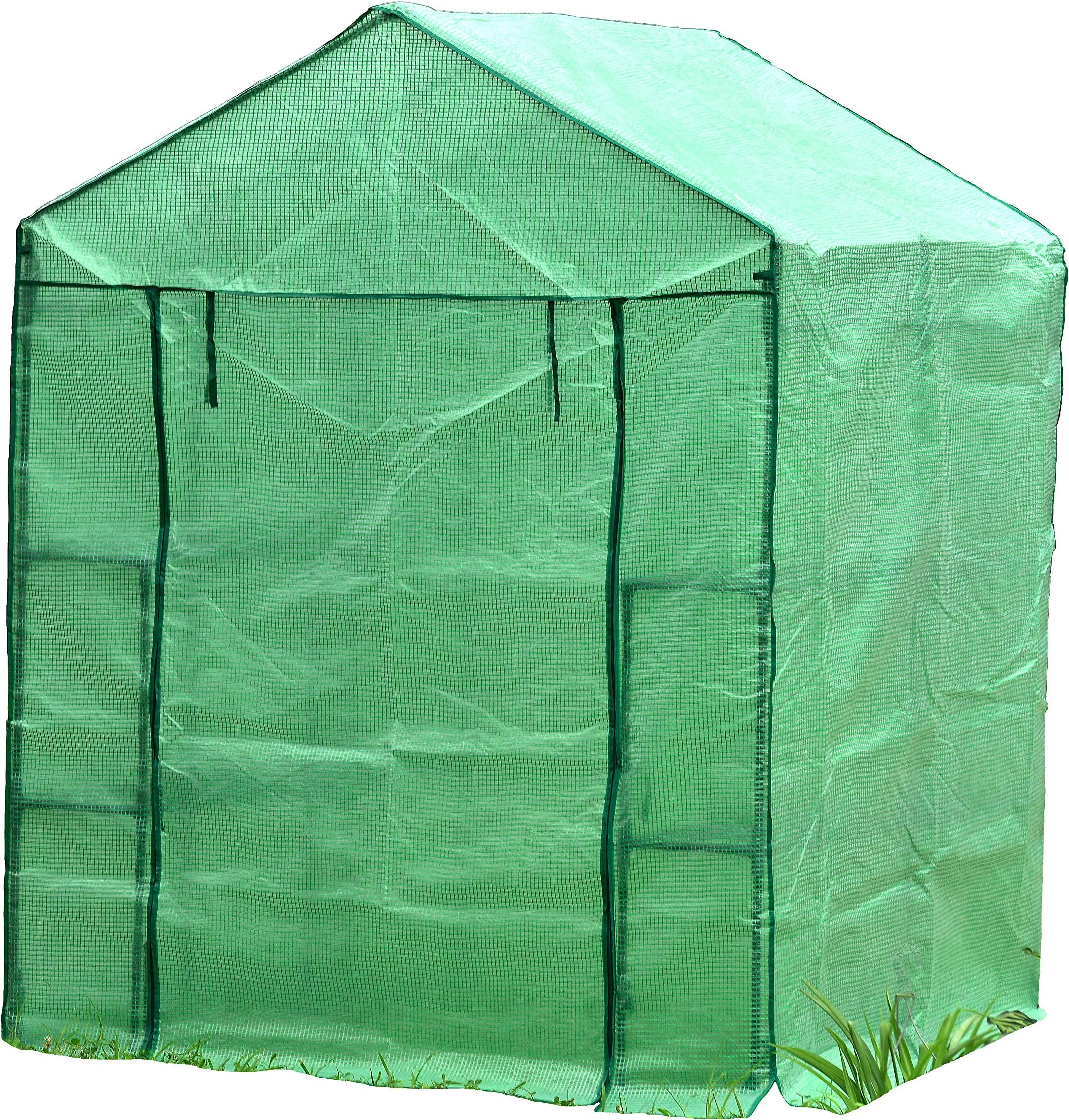 RSI 61" L x 56" W x 79" H Portable Walk in Greenhouse, Green