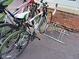 BWT Bison 5 Section Dual Height Cycle Rack Bike Storage Zinc Plated 131cm view 4