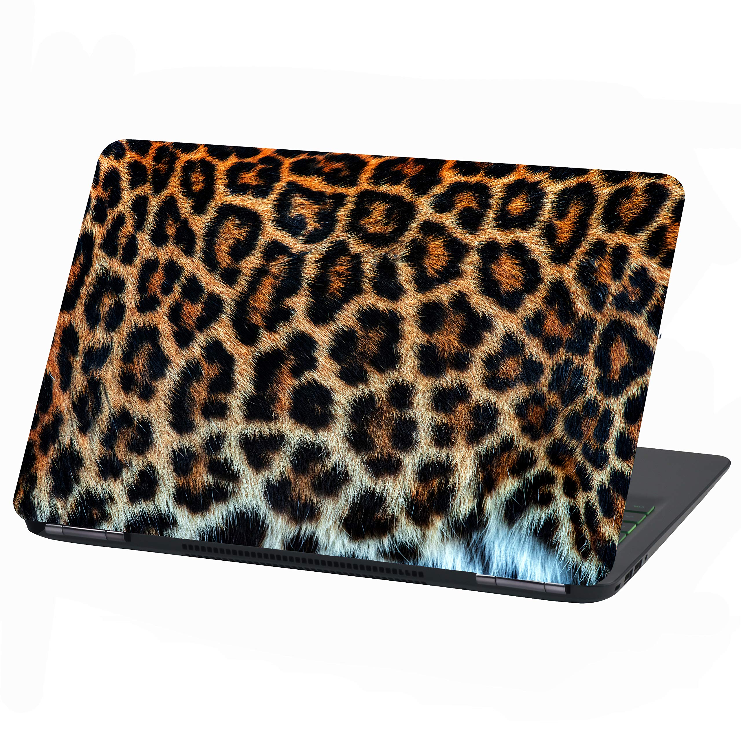 Laptop Film Cover, Abstract Adhesive Film, Notebook Sticker, Protective Cover, Self-Adhesive Vinyl Skin Sticker, 13-14 Inches/33-35 cm, LP27 Leopard Fur