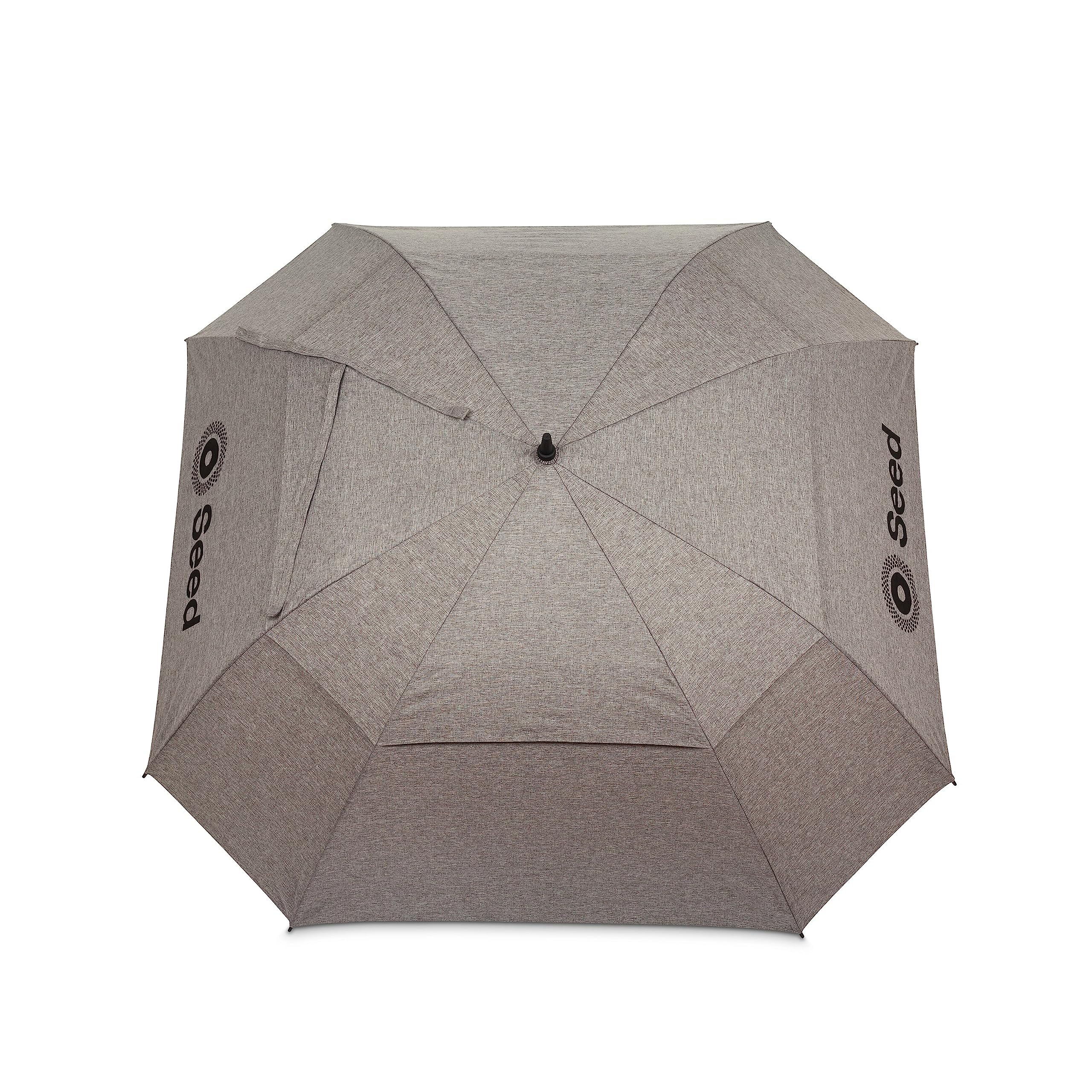 Seed SD-151 Eco Golf Umbrella - Made from Eco Yarn - Tour Size & Stormproof | Heather Grey