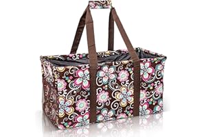 Lucazzi Extra Large Utility Tote Bag - Oversized Collapsible Pool Beach Canvas Basket