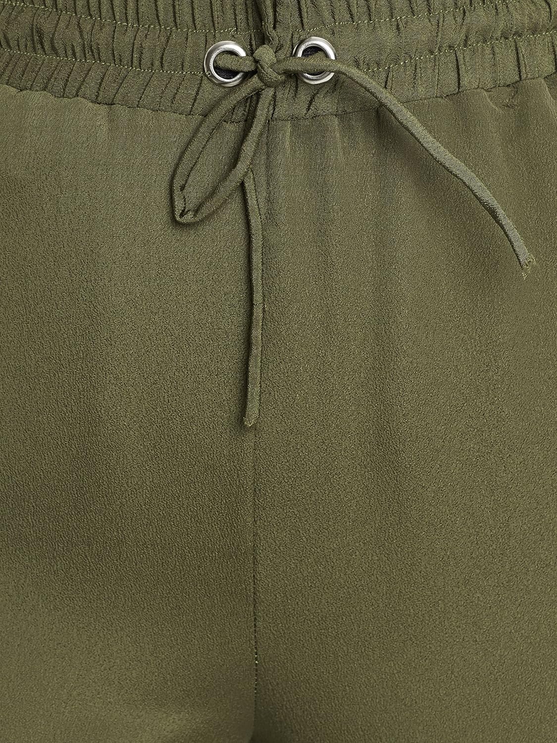 miss chase womens olive green straight jogger pants