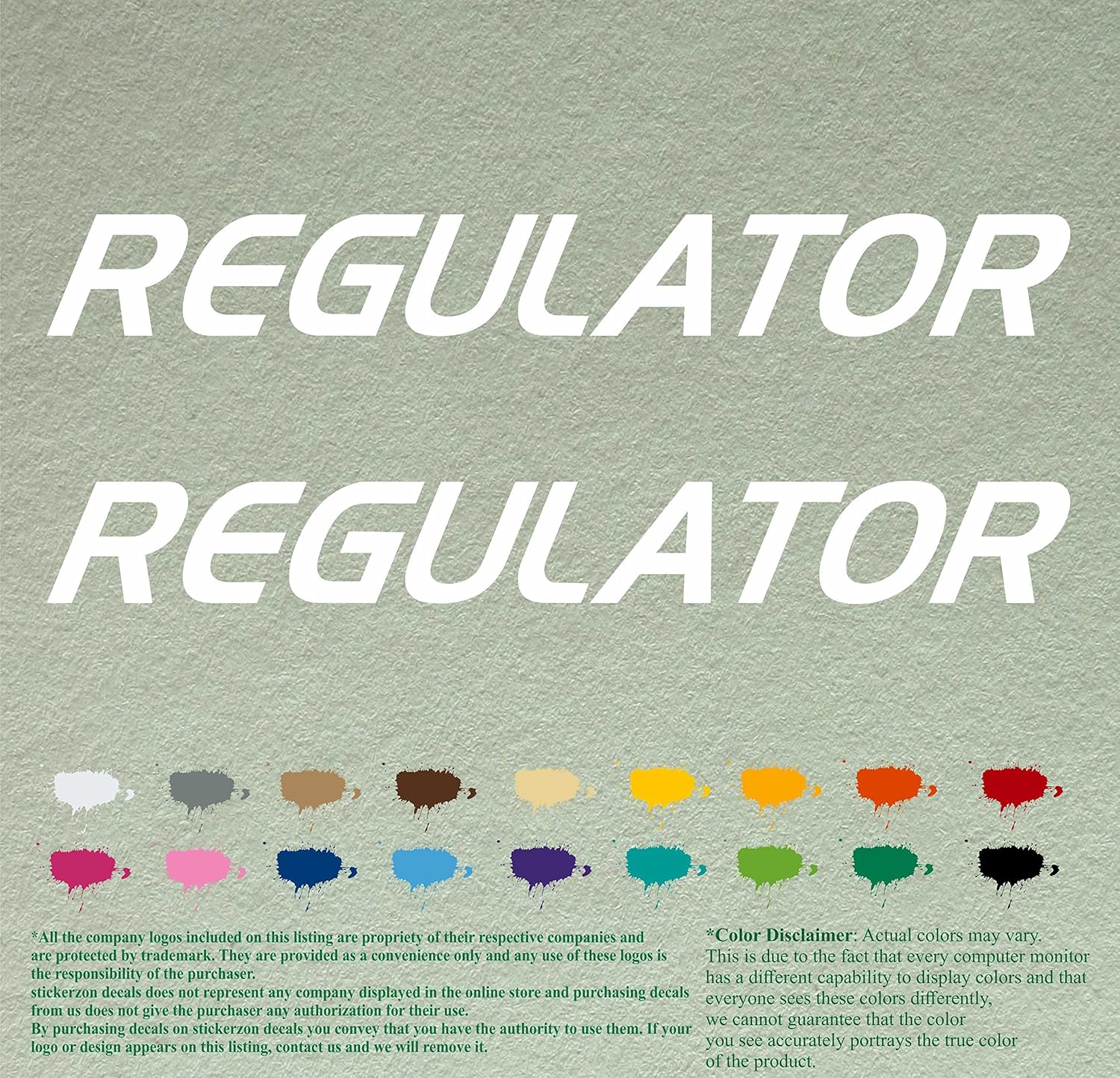 Regulator Decal Stickers For Sailing Boat Motors