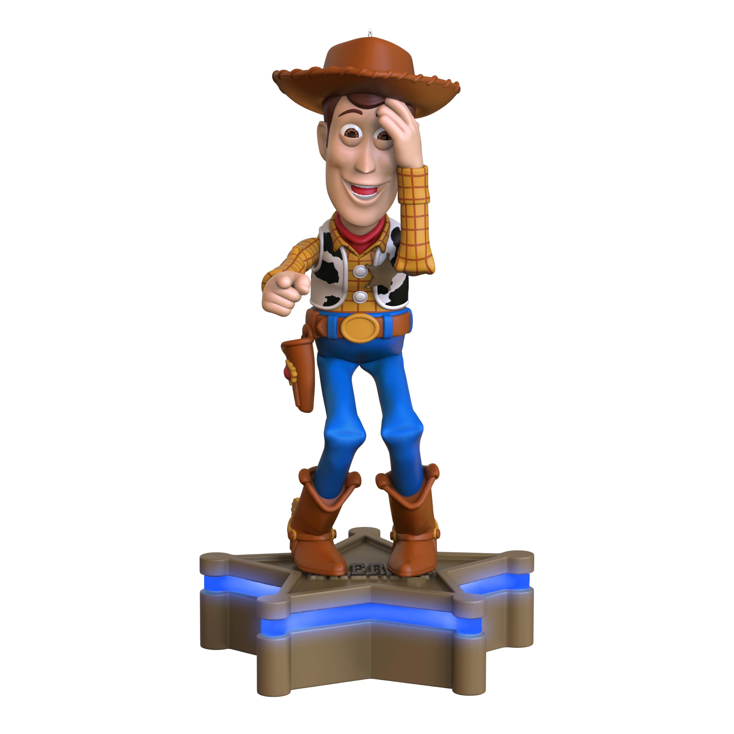 Hallmark Keepsake Christmas Ornament 2025, Disney/Pixar Toy Story Collection Sheriff Woody with Light and Sound, Gifts for Disney Fans