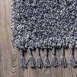 JONATHAN Y MCR100C-8 Mercer Shag Plush Tassel