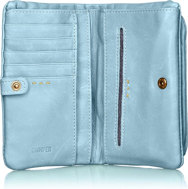 Amazon カンペール Soft Leather 財布 595 レディース サックスブルー 財布 Amazon カンペール Soft Leather 財布 595 レディース サックスブルー 財布