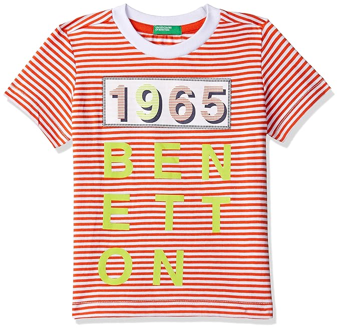 Baby Boys Striped Regular fit T-Shirt