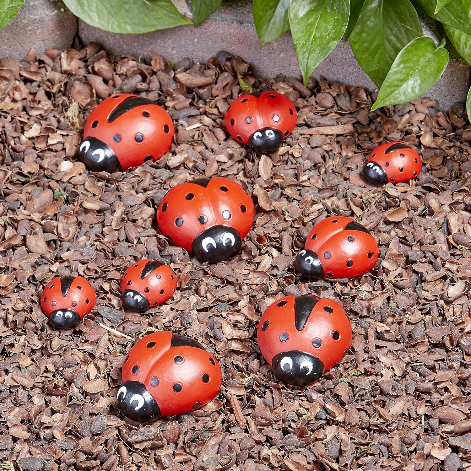 Ladybug Rocks For Garden Ladybug Decor Ladybug Decorations Ladybug Paperweight Ladybug Garden Painted Rocks Ladybug Kindness Rocks Set Of 10 Garden Rocks Painted Ladybug Rocks Handmade Products Home Kitchen Fcteutonia05 De