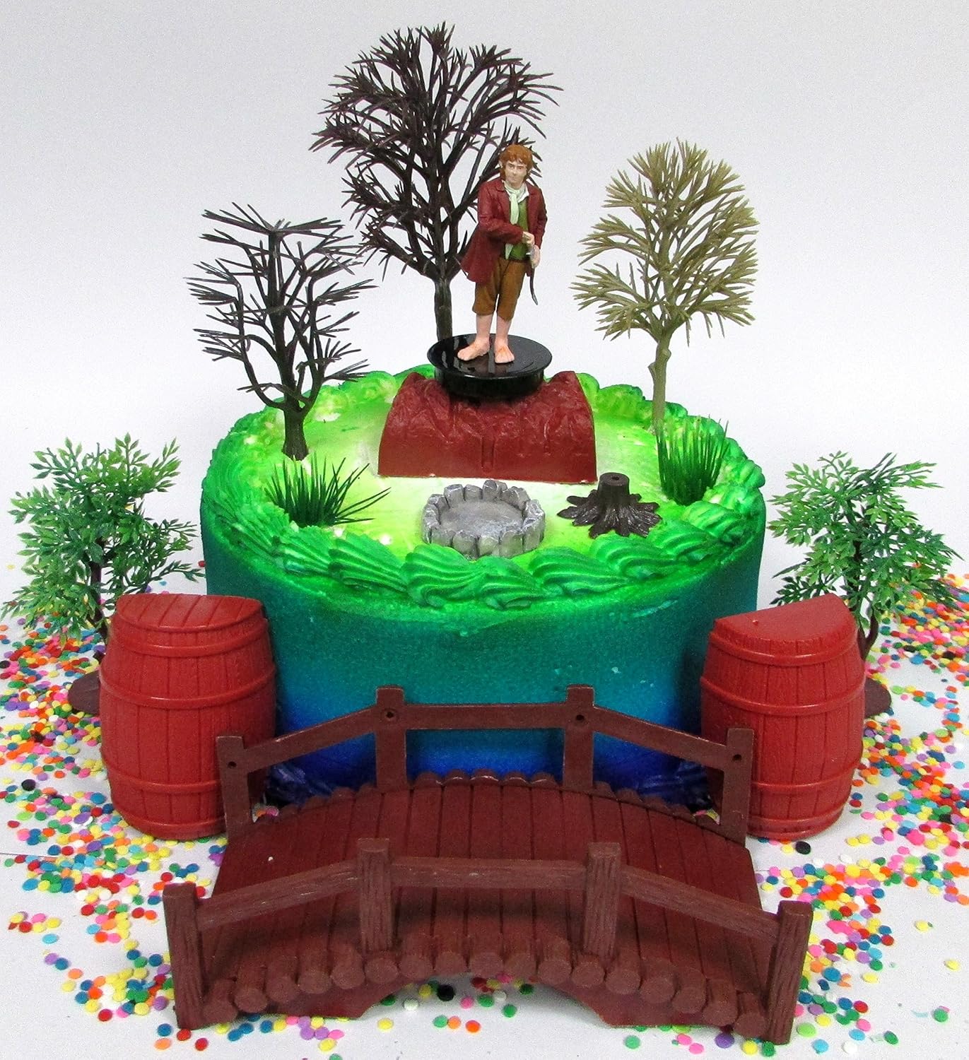 Amazon Com The Hobbit Bilbo Baggins Birthday Cake Topper Set