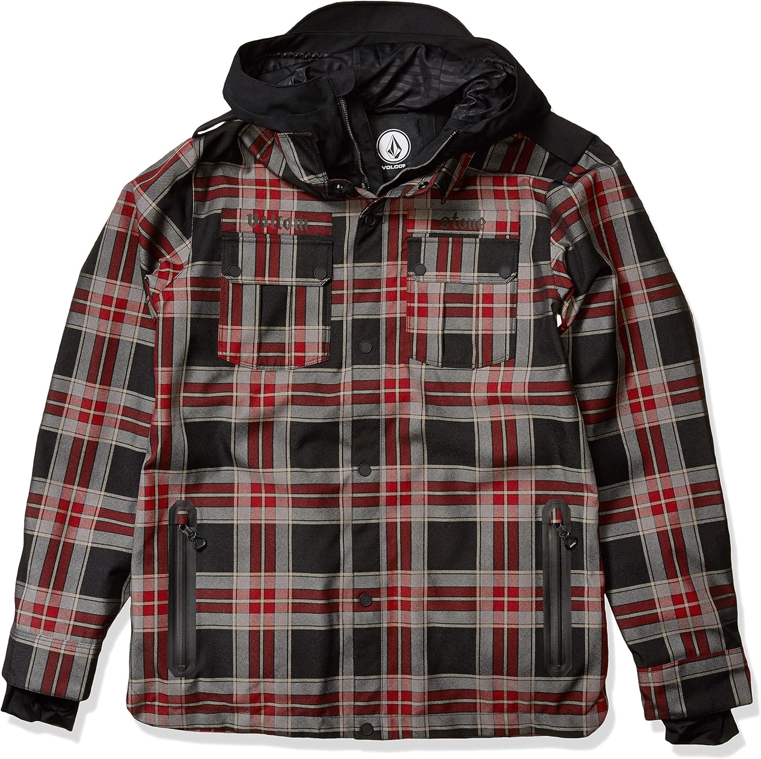 Volcom mens Creedle2stone Military Style Snow Jacket: Clothing