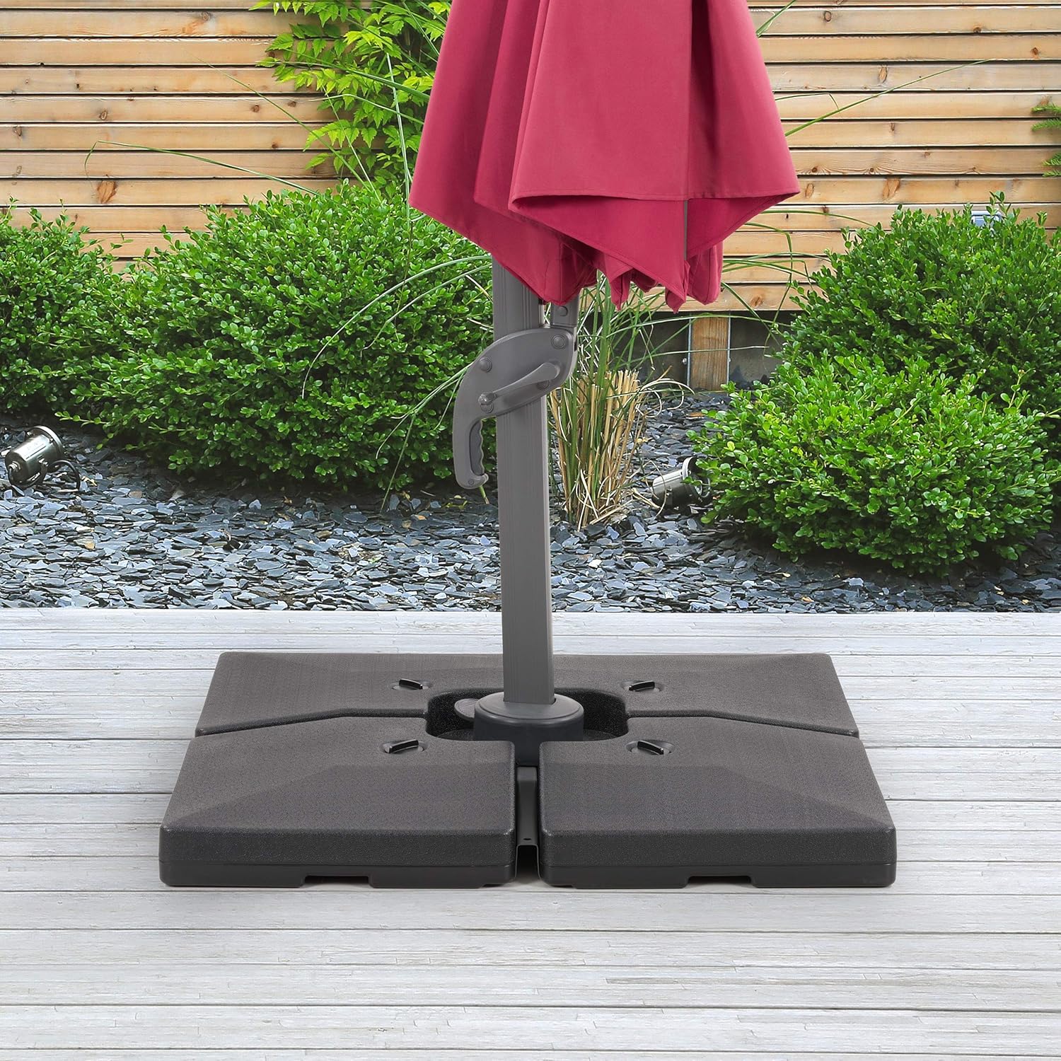 plastic outdoor umbrella stand