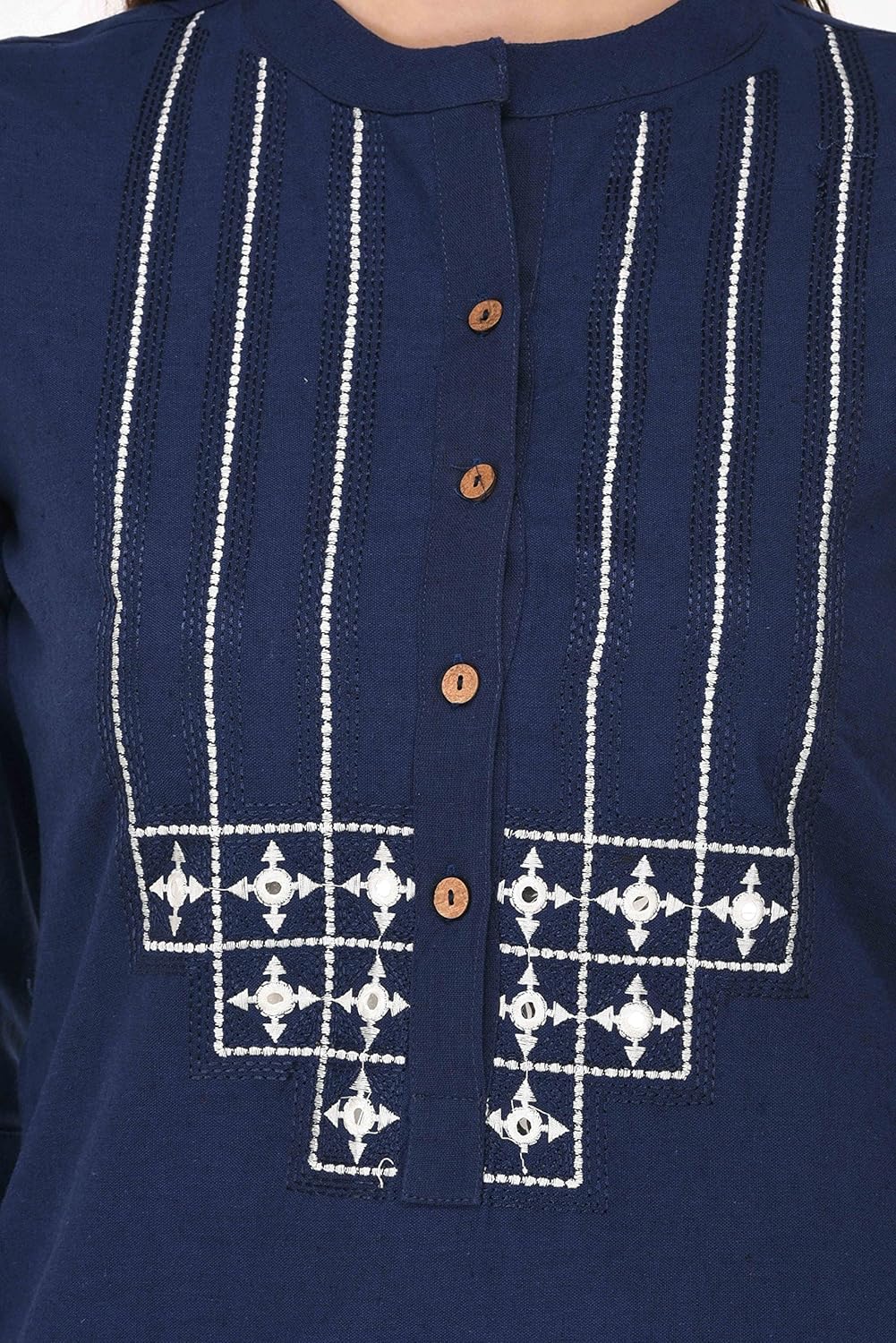 pistaa's women's cotton short top (navy blue_xs)