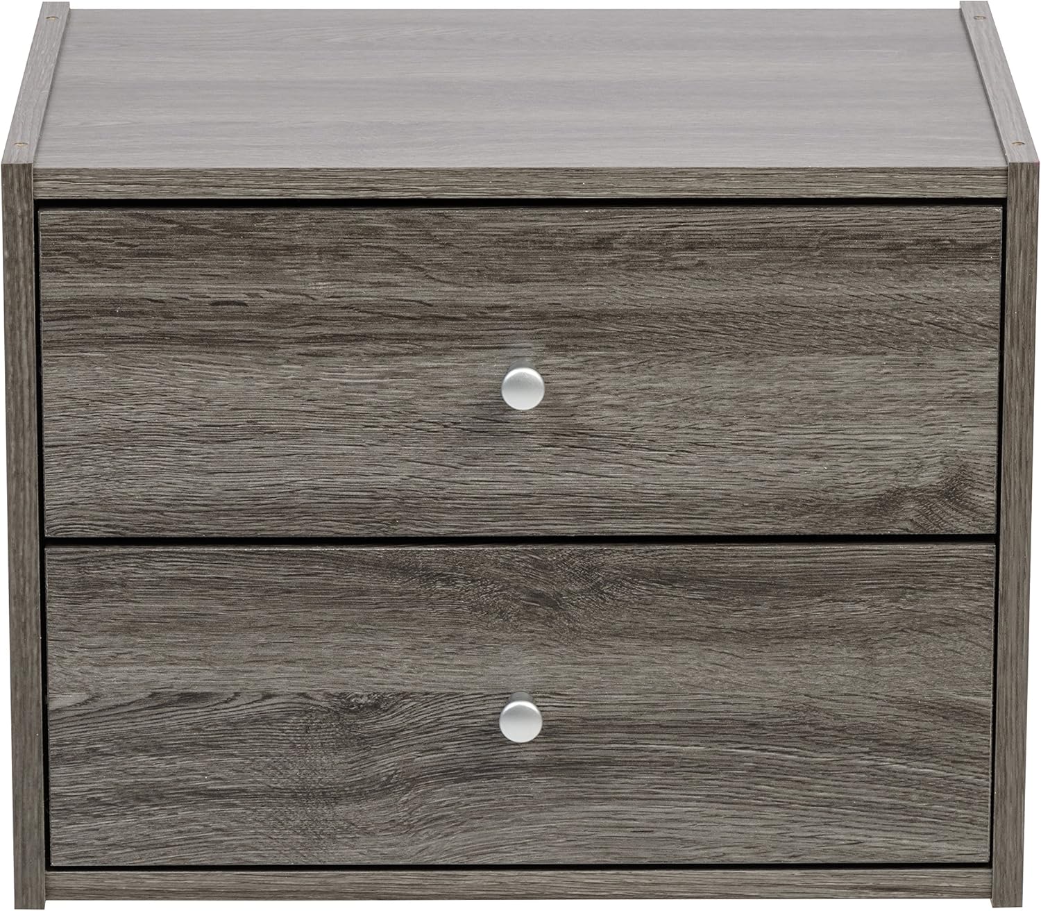 Amazon Com Iris Usa Sbdr Gray Modular Stacking Storage Box With