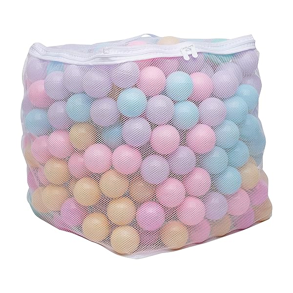AMAZON BASICS BPA-FREE BALL PIT BALLS WITH STORAGE...
