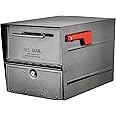 Oasis Eclipse Locking Parcel Mailbox in Pewter