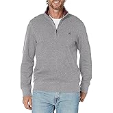 Brooks Brothers mens Ribbed French Terry Half-zip