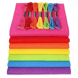 ZAIONE Soft Felt Fabric Sheets Bundle Rainbow