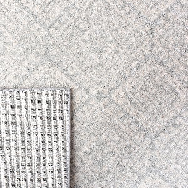 SAFAVIEH AREA RUG 10X13 – TULUM COLLECTION – LARGE – LIGHT GREY & IVORY, MOROCCAN BOHO DISTRESSED DESIGN, NON-SHEDDING & EASY TO CLEAN, IDEAL FOR LIVING ROOM, BEDROOM, DINING SPACE (TUL264G)
