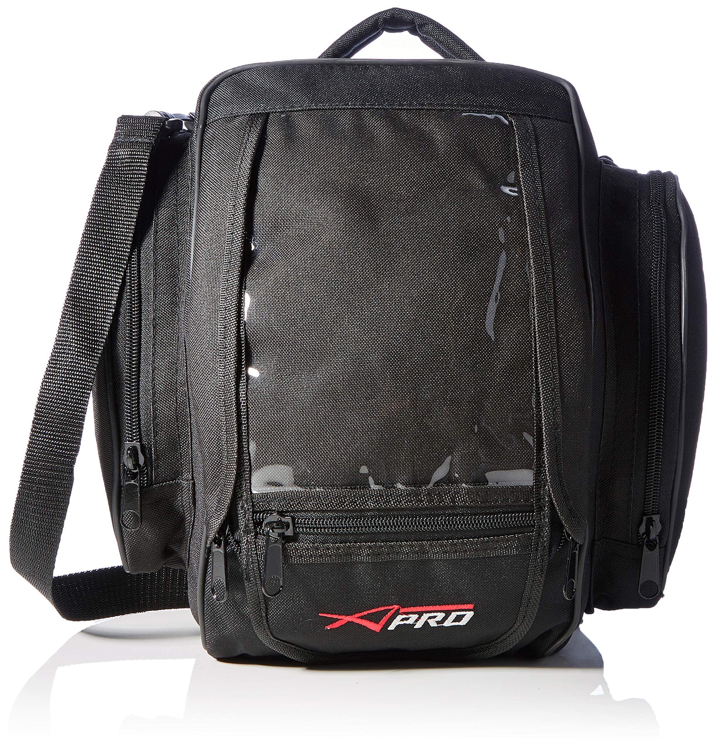 A-Pro Tank Bag Motorbike Textile 5Lt Coupled Corner Magnetic Black