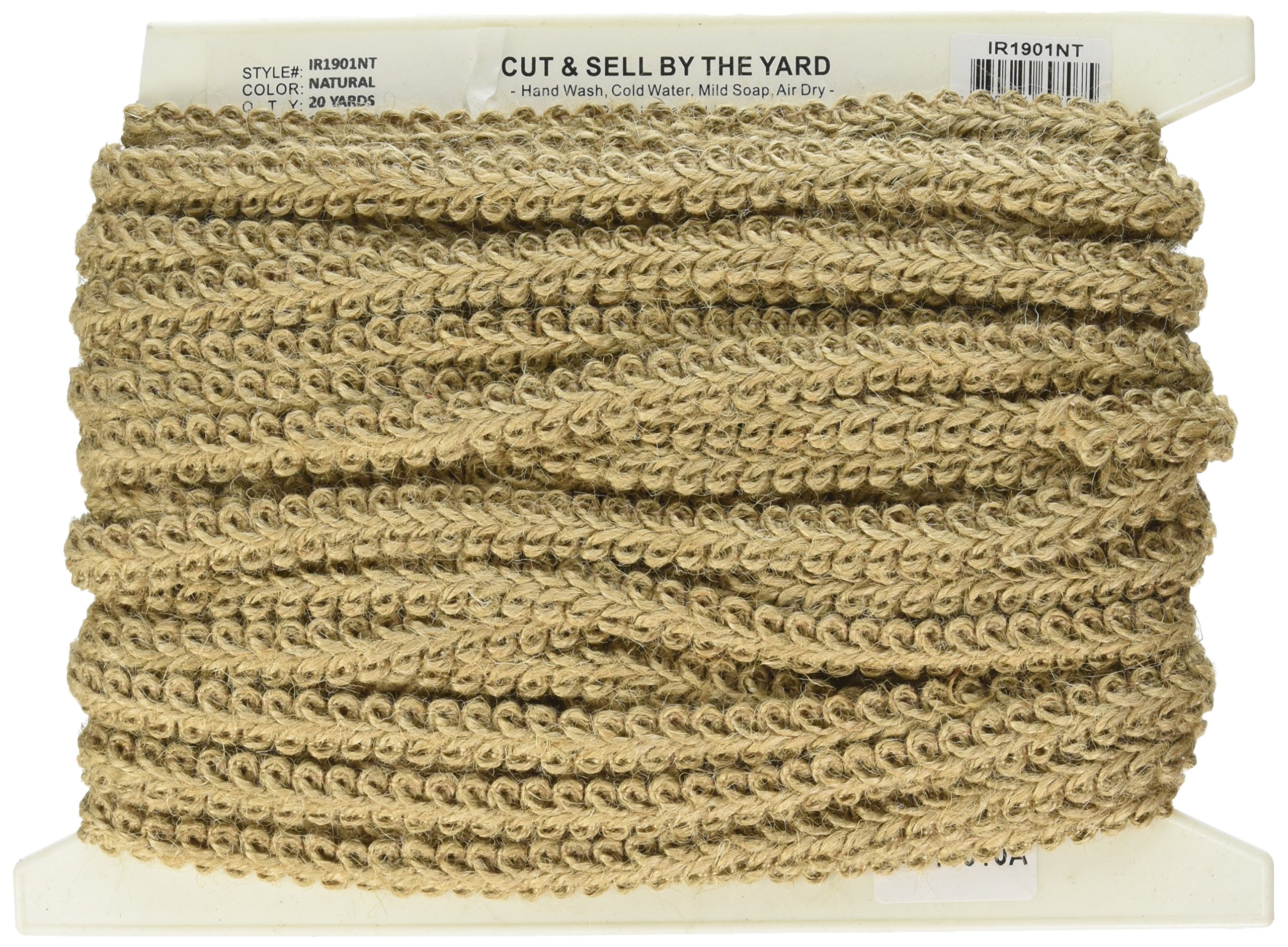 Trims by the Yard Trim, Jute, Natural, 1/2"