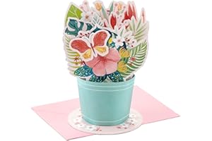 Hallmark Paper Wonder Mother's Day Pop Up Card (Flower Bouquet) for Graduation, Administrative Professionals Day, Nurses Day, Spring, Any Occasion