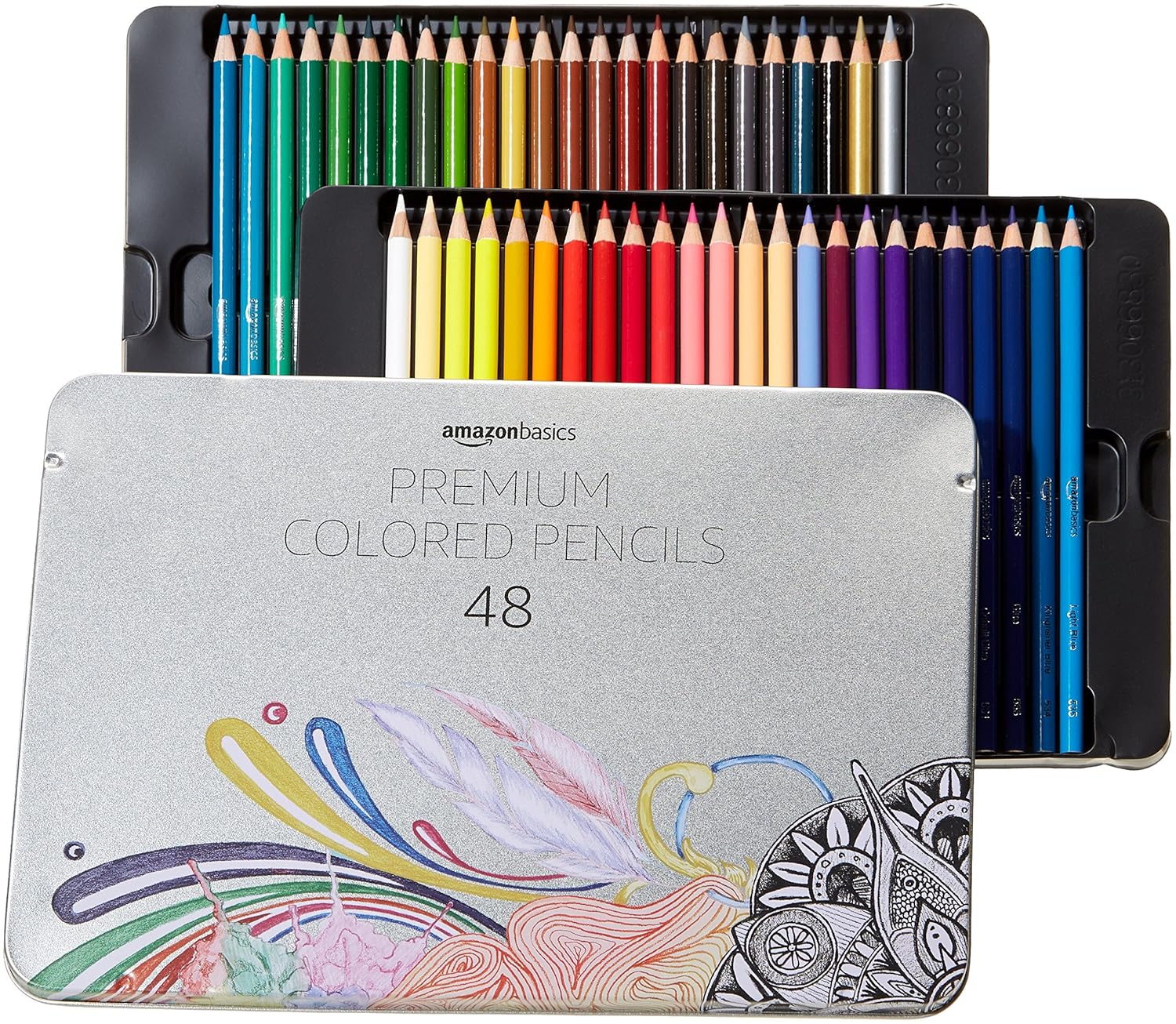 AmazonBasics Lot de 48 crayons de couleur Amazon.ca Fournitures pour le bureau