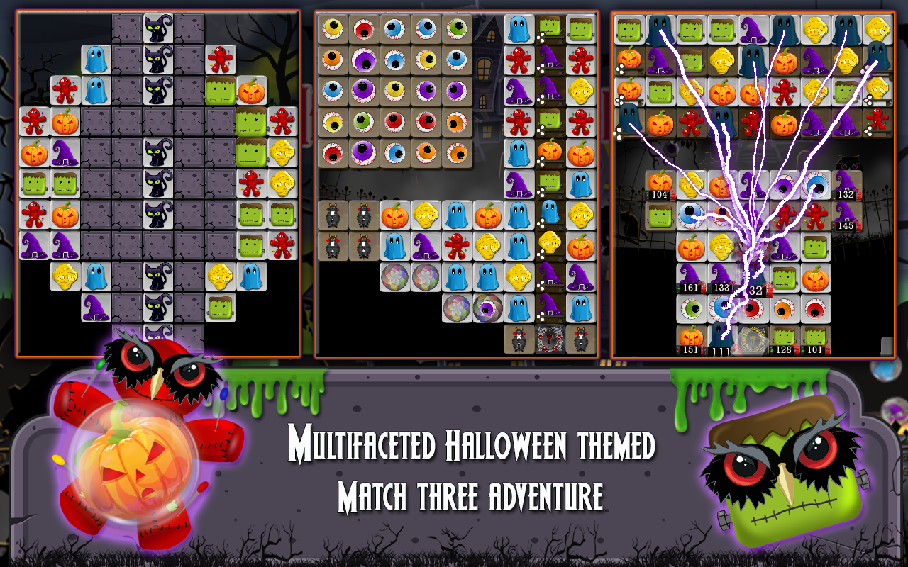 Halloween Drops 4 - Match three puzzle