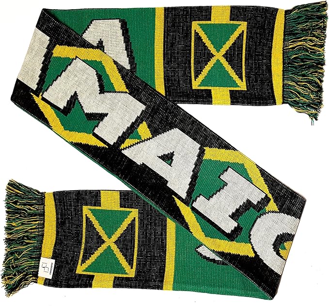 Amazon Co Jp ジャマイカ サッカー ニット スカーフ 服 ファッション小物
