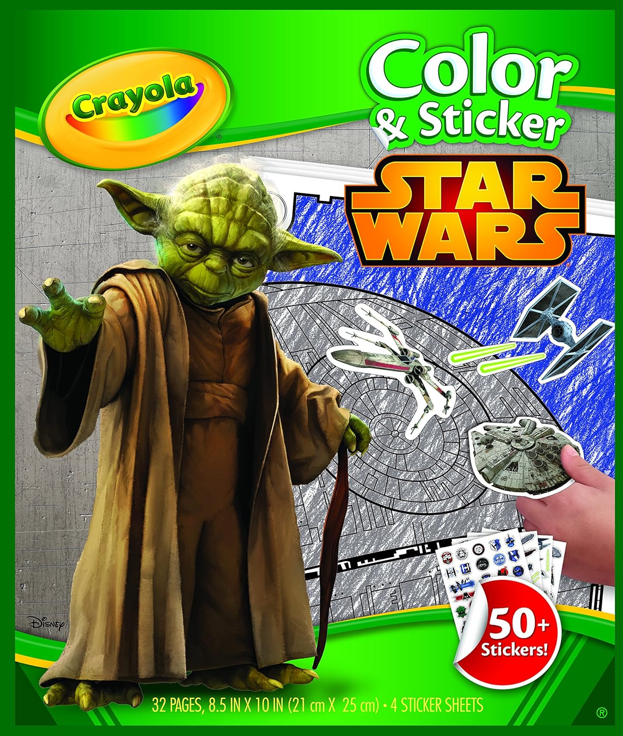 Crayola Star Wars Color & Sticker Book, Coloring Book, 5 Piece Set