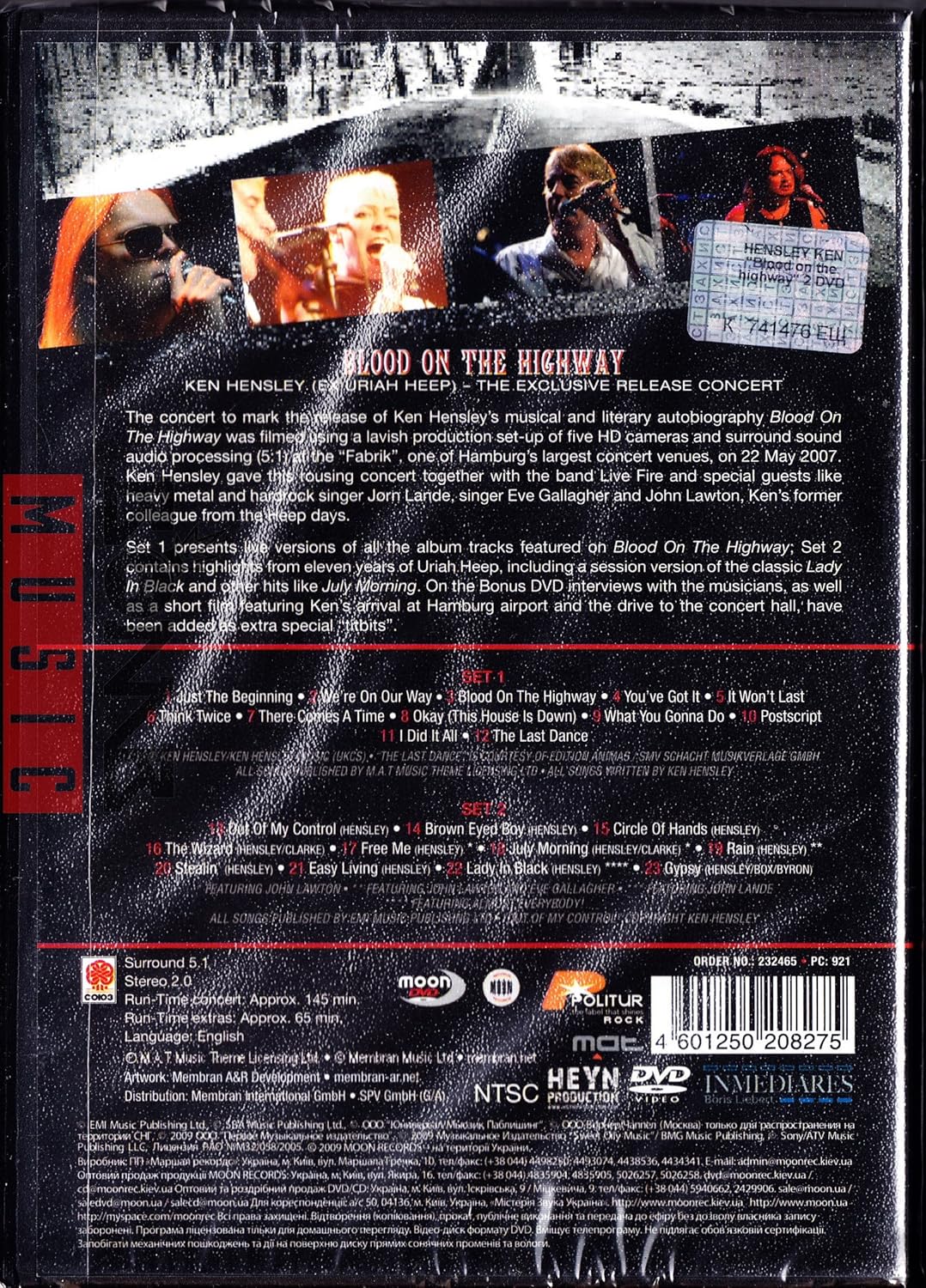 Amazon Com Ken Hensley Uriah Heep Blood On The Highway The Exlusive Release Concert 2dvd 2009 Brand New Movies Tv