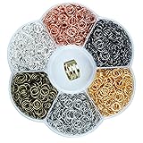 YAKA1800Pcs 6mm1Box 6 Colors Open Jump Ring,Ring