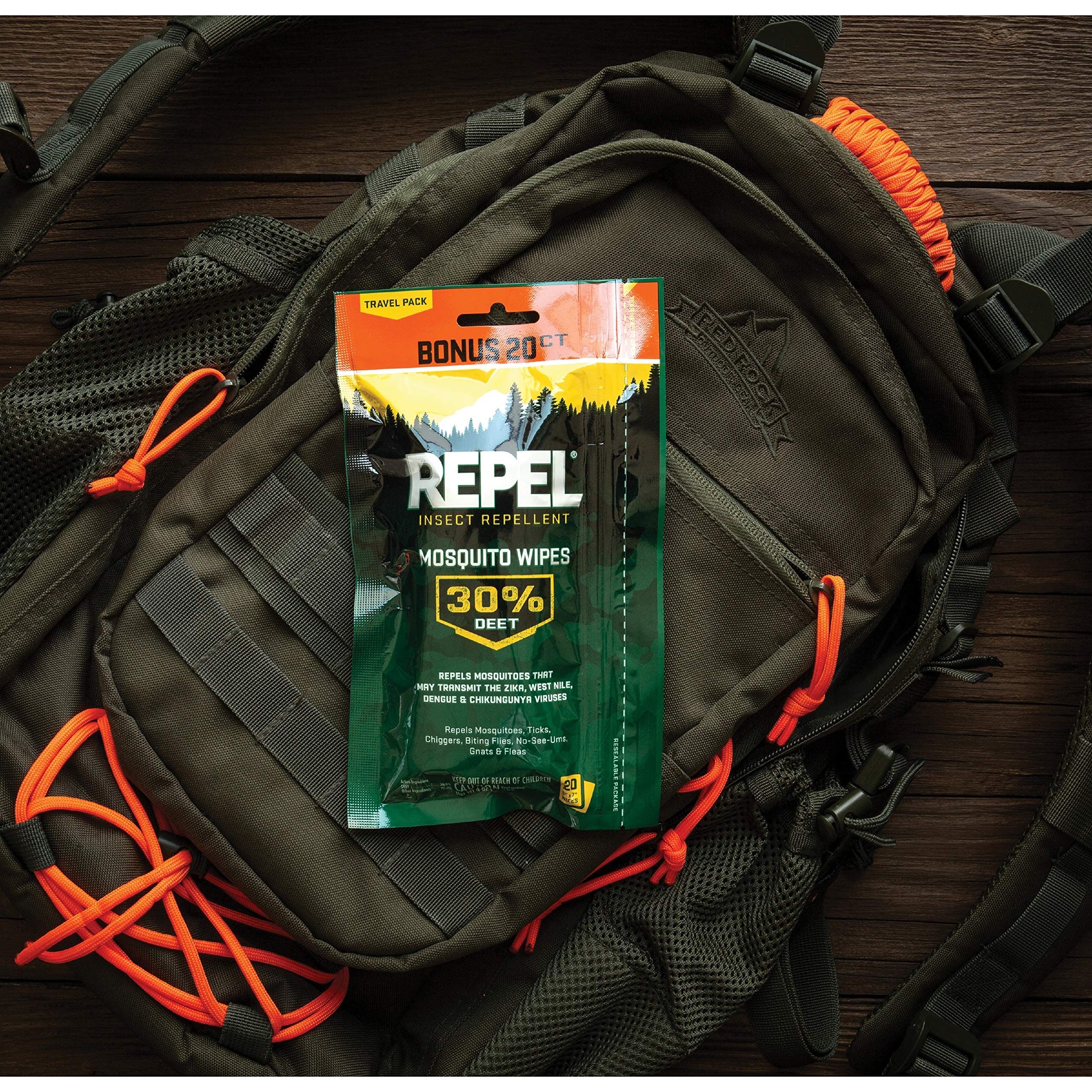 Repel Insect Repellent Mosquito Wipes 30 DEET, 15Count, 6Count Buy