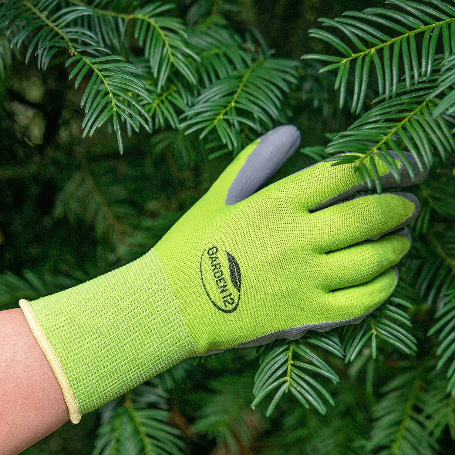 Working Gloves for Women. Super grippy Gardening Gloves with nitrile (2 pairs, Large size): Clothing