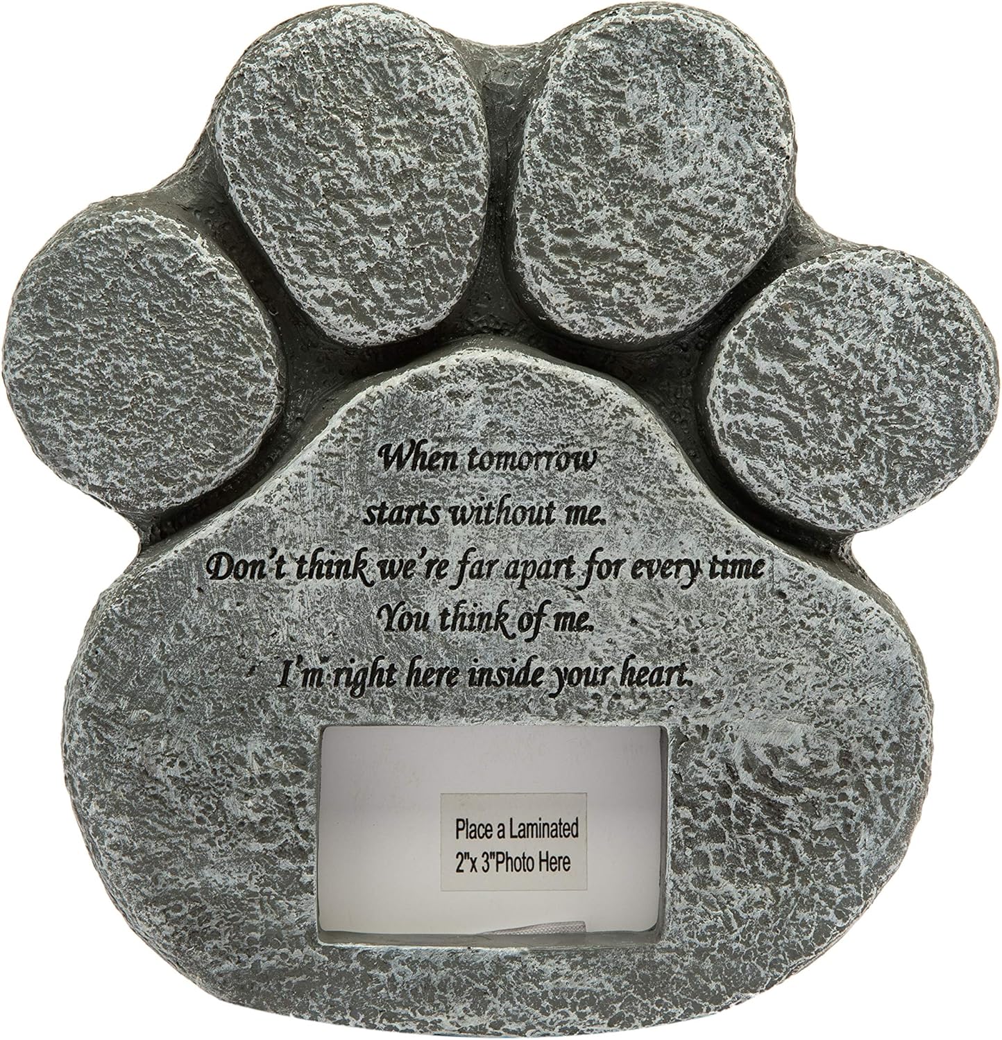 Hyindoor Pierre Tombale De Chien Pour Commemorer Les Chiens Et Chats Pierre Funeraire En Forme De Patte Avec Cadre Photo Commemorative Pour Animaux De Compagnie Amazon Fr Animalerie