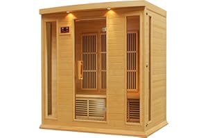 DYNAMIC SAUNAS Maxxus 4 Per Low EMF FAR Infrared Carbon Canadian Hemlock Sauna
