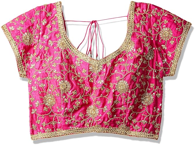 By fbb Women's Back Button Saree Blouse