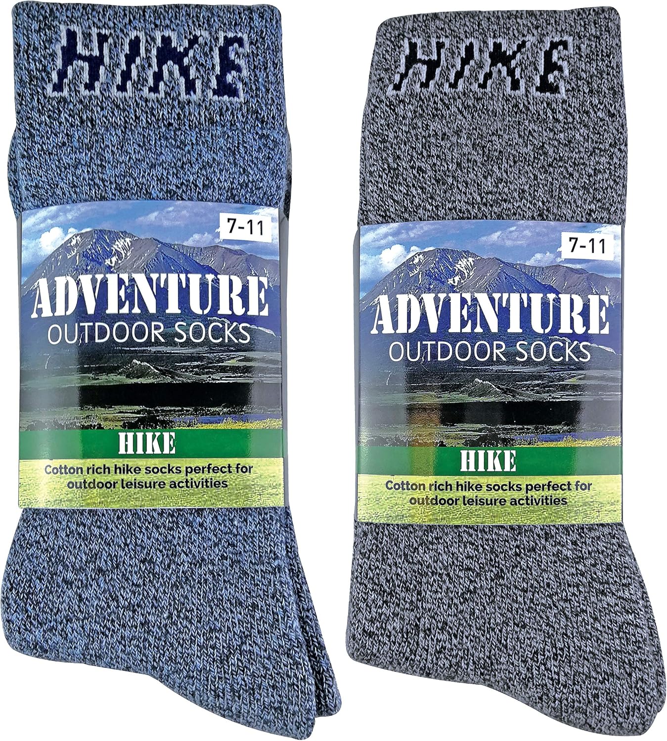 Sock Snob - 6 works HIKE Mens Summer Cushioned Breathable Cotton Hiking Socks (6-11 UK, Pack 1) - Image 3