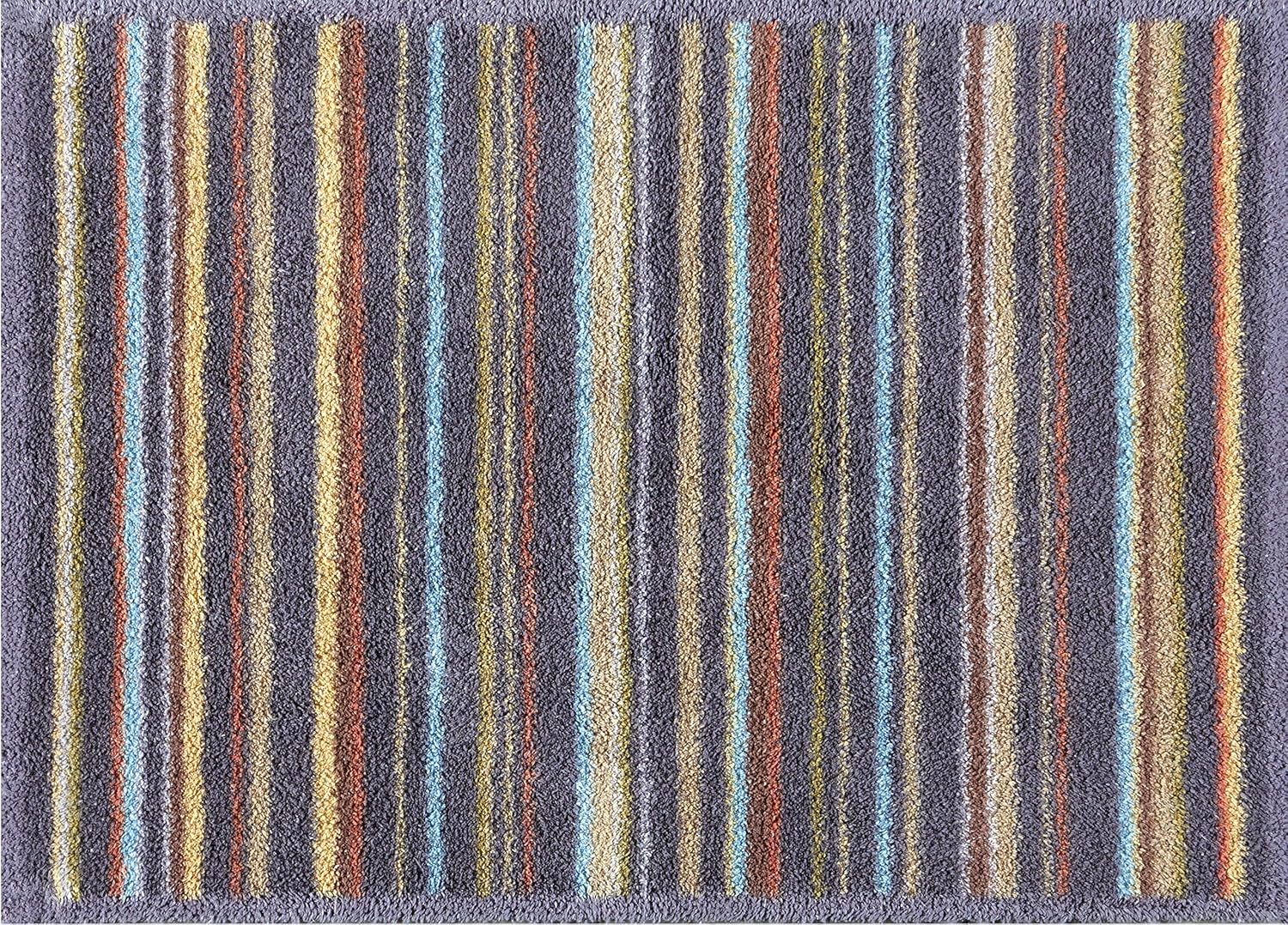 Turtle Mat Charcoal Stripe Highly absorbent Indoor barrier mat with