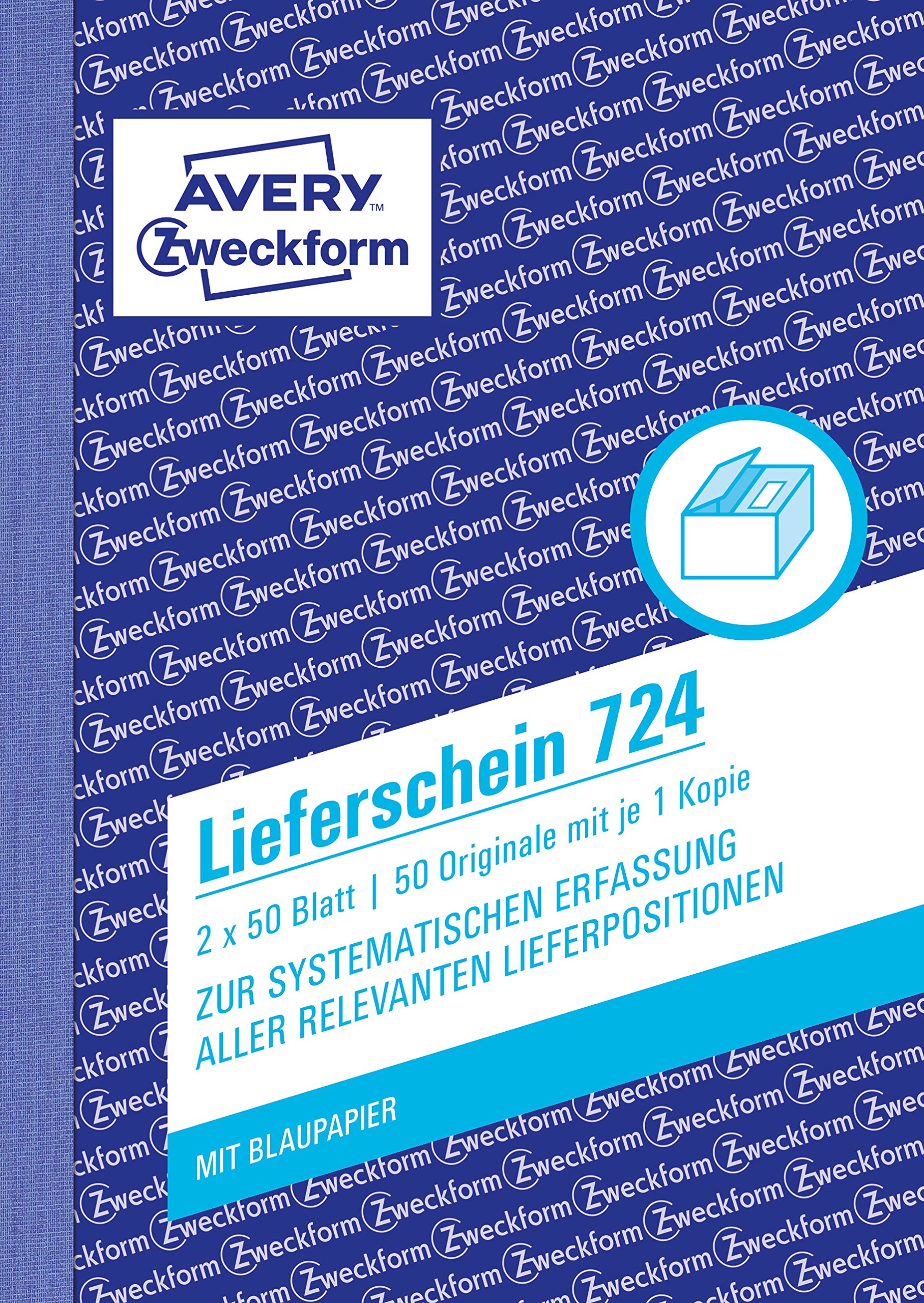 Avery Zweckform 724 Delivery Note DIN A6 Pre-Punched 2 x 50 Sheets White