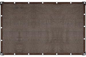 Abrotain Fence Privacy Screen Balcony Sun Shade Cloth 6'6"x9'9" 80% Shade Fabric Outdoor Patio Screens Mesh Panels Apartments Railing Cover UV Protection for Backyard Garden Porch Deck