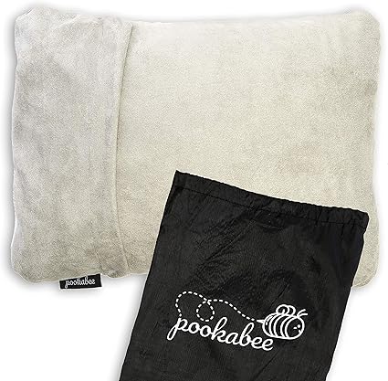 Amazon Com Pookabe Compressible Memory Foam Travel Pillow For